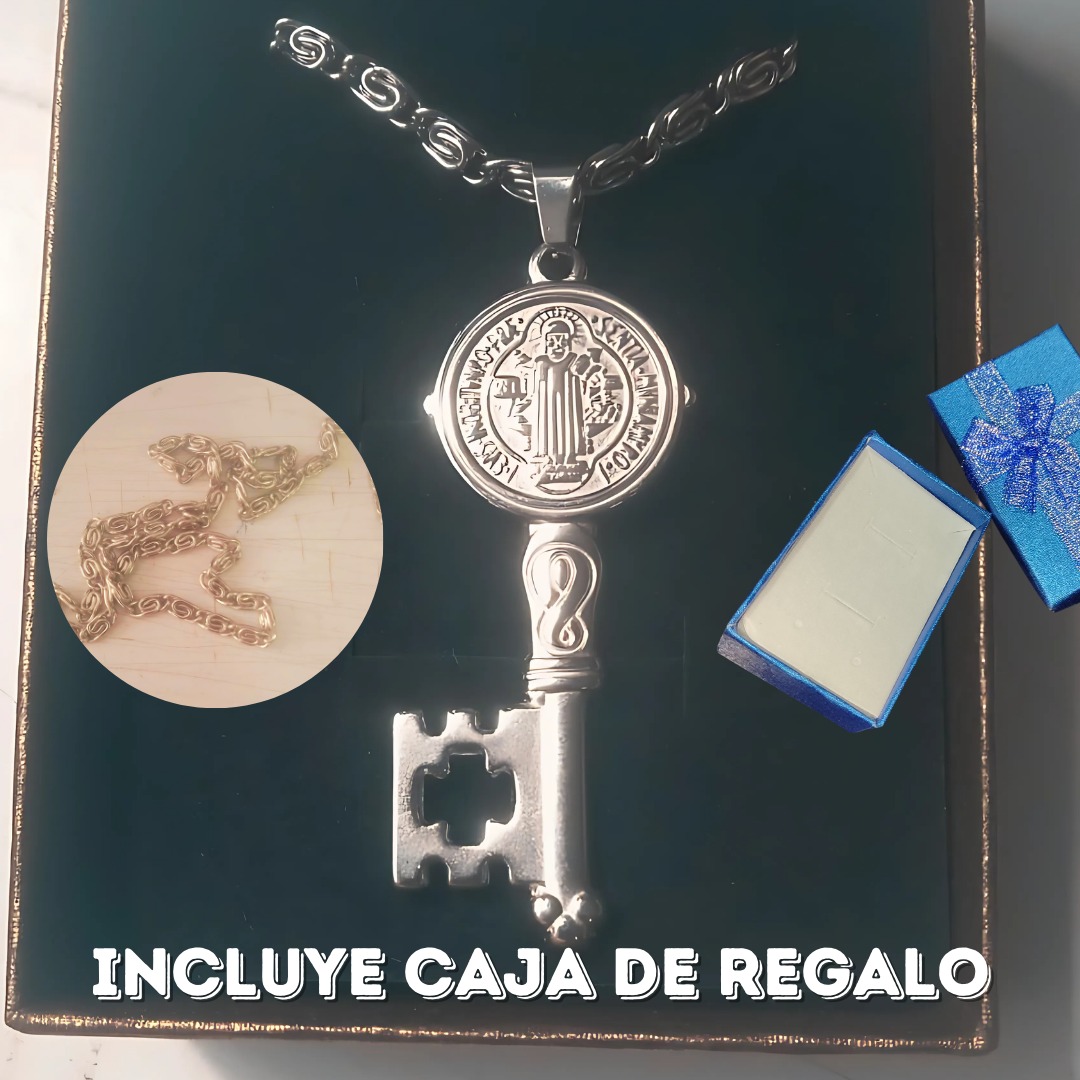 Miniatura 6 de Collar llave San Benito Amuleto +CAJA SP